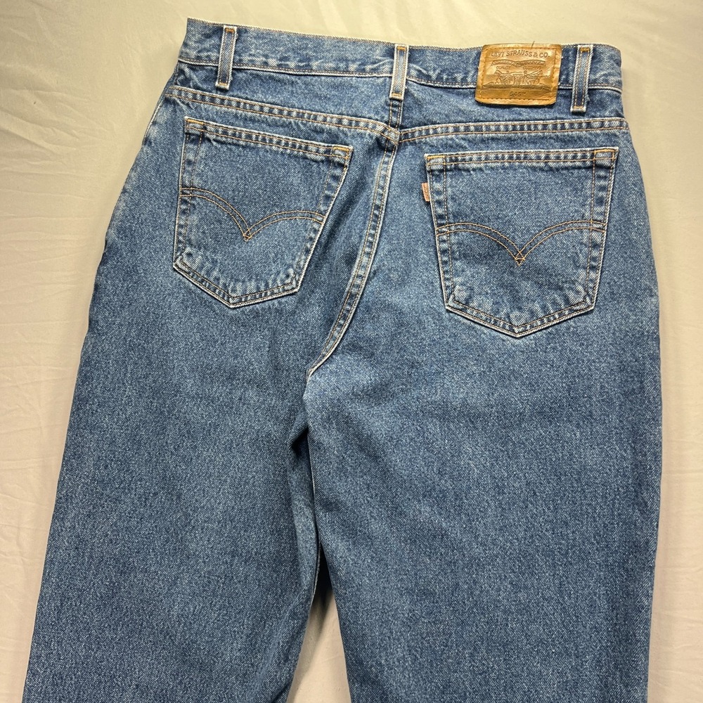 Vintage Levis Jeans Mens 34x30 (Fits 32x29) 545 Loose Fit Zipper Fly Denim Blue